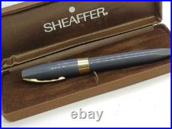 Rare Sheaffer Pfm Fountain Pen Made USA Gold Nib 14k Gray Pen For Men 1960
