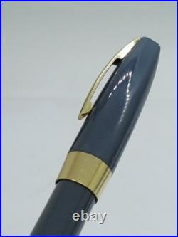 Rare Sheaffer Pfm Fountain Pen Made USA Gold Nib 14k Gray Pen For Men 1960