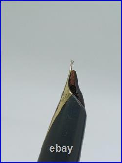 Rare Sheaffer Pfm Fountain Pen Made USA Gold Nib 14k Gray Pen For Men 1960