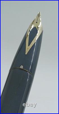 Rare Sheaffer Pfm Fountain Pen Made USA Gold Nib 14k Gray Pen For Men 1960