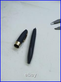 Rare Sheaffer Pfm Fountain Pen Made USA Gold Nib 14k Gray Pen For Men 1960