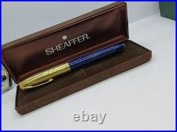 Rare Sheaffer Pfm Fountain Pen Made USA Gold Nib 14k Navy Blue Pen For Men 1960 Rare Sheaffer Pfm Fountain Pen Made USA Gold Nib 14k Navy Blue Pen For Men 1960