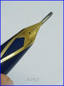 Rare Sheaffer Pfm Fountain Pen Made USA Gold Nib 14k Navy Blue Pen For Men 1960 Rare Sheaffer Pfm Fountain Pen Made USA Gold Nib 14k Navy Blue Pen For Men 1960