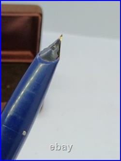 Rare Sheaffer Pfm Fountain Pen Made USA Gold Nib 14k Navy Blue Pen For Men 1960 Rare Sheaffer Pfm Fountain Pen Made USA Gold Nib 14k Navy Blue Pen For Men 1960