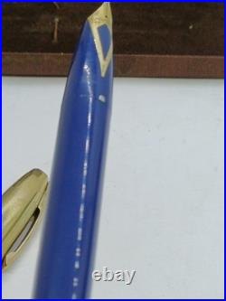 Rare Sheaffer Pfm Fountain Pen Made USA Gold Nib 14k Navy Blue Pen For Men 1960 Rare Sheaffer Pfm Fountain Pen Made USA Gold Nib 14k Navy Blue Pen For Men 1960