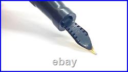 Rare Swan Safety Pen, Gray Marble, Semi Flex, 14k Medium Nib, For Export Market