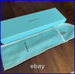 Rare TIFFANY & CO. 925 sterling silver pen Engraved WithNYC Address & Pouch & Box
