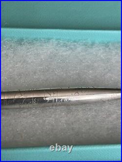 Rare TIFFANY & CO. 925 sterling silver pen Engraved WithNYC Address & Pouch & Box