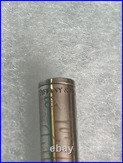 Rare TIFFANY & CO. 925 sterling silver pen Engraved WithNYC Address & Pouch & Box