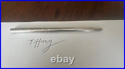 Rare TIFFANY & CO. 925 sterling silver pen Engraved WithNYC Address & Pouch & Box