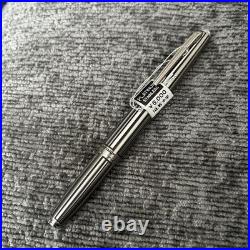 Rare Unused Platinum Stainless Steel Fountain Pen 14K Gold M Medium Discontinued