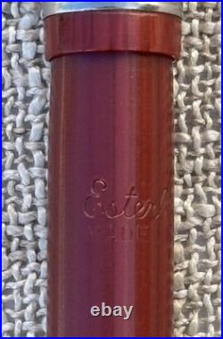 Rare Unusual 1950's Esterbrook LJ Fountain Pen, Thin Striped Red, 2668 Nib, Med