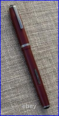Rare Unusual 1950's Esterbrook LJ Fountain Pen, Thin Striped Red, 2668 Nib, Med