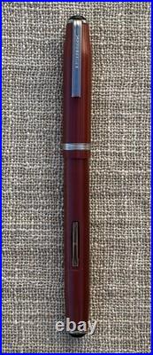 Rare Unusual 1950's Esterbrook LJ Fountain Pen, Thin Striped Red, 2668 Nib, Med