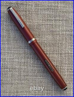 Rare Unusual 1950's Esterbrook LJ Fountain Pen, Thin Striped Red, 2668 Nib, Med