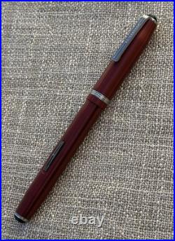 Rare Unusual 1950's Esterbrook LJ Fountain Pen, Thin Striped Red, 2668 Nib, Med
