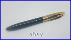 Rare Used Vintage Sheaffer Fountain Pen Black Body 14k Nib