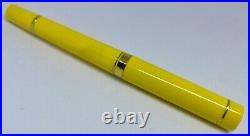 Rare VISCONTI MONTE CARLO Mandarin Yellow Fountain Pen- F Nib- Bakelite- Italy