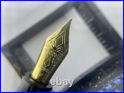 Rare VISCONTI MONTE CARLO Mandarin Yellow Fountain Pen- F Nib- Bakelite- Italy