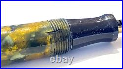Rare! Valentine Pen, 03, Transparent Green Marble, Firm, 14k Medium Nib