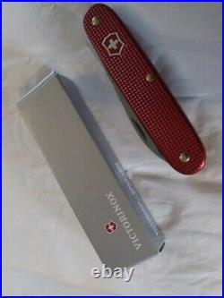 Rare Victorinox 93mm Woodsman Burgundy Red Alox Swiss Army Knife No Ad BNIB
