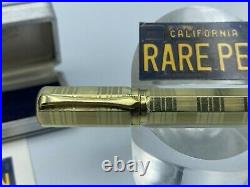 Rare Vintage AURORA RA3 Faceted Overlay Safety Fountain Pen #3 14K Nib Mint BOX