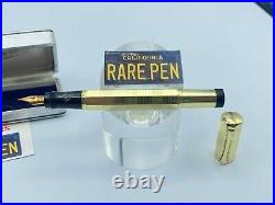 Rare Vintage AURORA RA3 Faceted Overlay Safety Fountain Pen #3 14K Nib Mint BOX