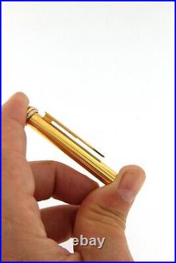 Rare Vintage Authentic Cartier Fountain Pen Vendome Trinity 18K Gold Nib