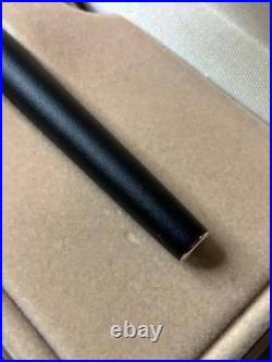 Rare Vintage Cross Fountain M Pen Rare Matte Black Gold Trim Shell Oil Company