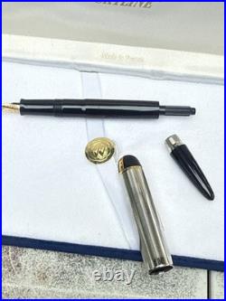 Rare Vintage Eversharp Skyline Gold & Black Fountain Pen with 14K Never Inked
