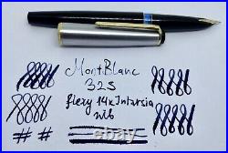 Rare Vintage MONTBLANC 32S 32 S Fountain Pen-14k M- Medium Nib-Germany- SERVICED