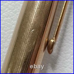 Rare Vintage Parker 51 Fountain Pen Navy / Gold Cap USDE In Good Nib F 14K