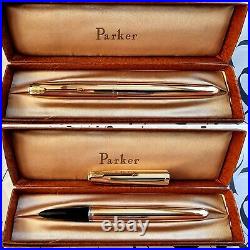 Rare Vintage Parker 51 Signet USA-Made GF Fountain Pen 14K EF Nib Near Mint