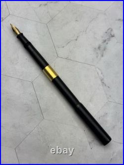 Rare Vintage Paul E Wirt Fountain Pen 14K Gold Semi Flex Nib Lever Fill Band