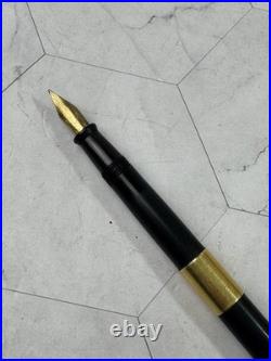 Rare Vintage Paul E Wirt Fountain Pen 14K Gold Semi Flex Nib Lever Fill Band