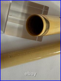 Rare Vintage Ring Top John Holland JEWEL Fountain Pen, White, New Sac, Great