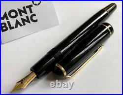 Rare Vintage Spanish Montblanc 24 Fountain 14C Gold Nib Pen Made In Spain 1950s