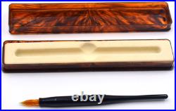 Rare Vintage Visconti Glass Dip Pen Glass Nib Pearly Blue handle Excellent