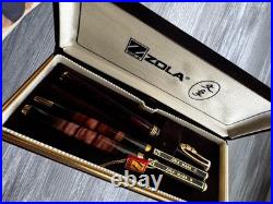 Rare Voyage Japanese Fountain Pen Set With A 14k Gold Nib In Case And Box