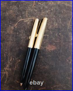 Rare Vtg Columbus Fountain Pen And BP (14 CT Gold Nib)