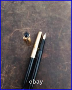 Rare Vtg Columbus Fountain Pen And BP (14 CT Gold Nib)