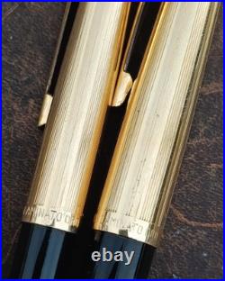 Rare Vtg Columbus Fountain Pen And BP (14 CT Gold Nib)
