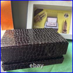 Rare Vtg Fountain Pen / Ball 14 Kt STATED EXOTIC MUST C Luxury Beverly Hills #G