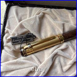 Rare Vtg Fountain Pen / Ball 14 Kt STATED EXOTIC MUST C Luxury Beverly Hills #G