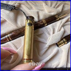 Rare Vtg Fountain Pen / Ball 14 Kt STATED EXOTIC MUST C Luxury Beverly Hills #G