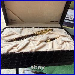 Rare Vtg Fountain Pen / Ball 14 Kt STATED EXOTIC MUST C Luxury Beverly Hills #G