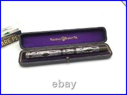 Rare WATERMAN 412 SF SLEEVE FILLER Sterling Silver Fountain Pen #2 Flex nib Box