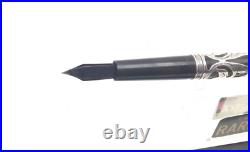 Rare WATERMAN 416 Sterling Silver Overlay Fountain Pen #6 Fine nib AMAZING Boxed