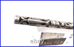 Rare WATERMAN 416 Sterling Silver Overlay Fountain Pen #6 Med Flexy nib AMAZING