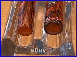 Rare WATERMAN #7 RED RIPPLE Fountain Pen 14K FLEX RED NIB Cap Repaired, Restored